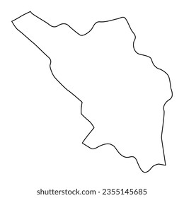 Chaharmahal and Bakhtiari province map, administrative division of Iran. Vector illustration.