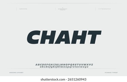 Chaht modern creative minimal alphabet small letter logo design