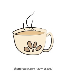 chai or tea poster, banner, chai vector, cup of tea vector illustration.