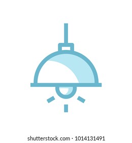 chailing lamp shady blue icon