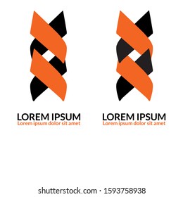 chain abstract logo web icon illustration. Designed to show variations of different ideas but still in the same formation. suitable for business, company and others activities