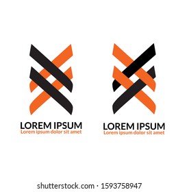 chain abstract logo web icon illustration. Designed to show variations of different ideas but still in the same formation. suitable for business, company and others activities