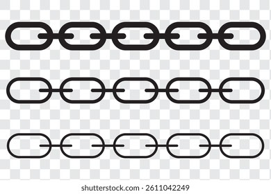 Chain black design icon vector illustration