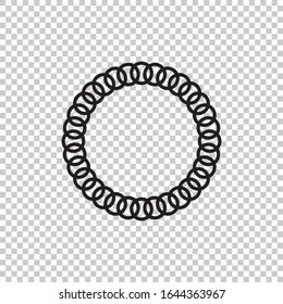 chain bracelet icon  flat vector on transparent background