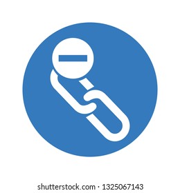 Chain Break Icon/Broken Chain/Remove Link