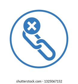 Chain Break Icon/Broken Chain/Remove Link