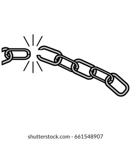 chain break isolated icon