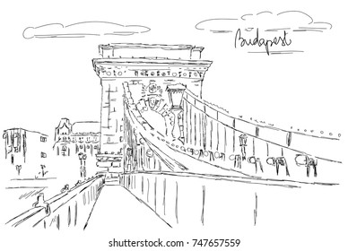 Chain Bridge in Budapest 