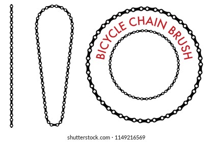 Chain Brush Vector Set