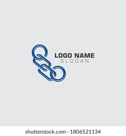 Chain Business abstract unity vector logo design template