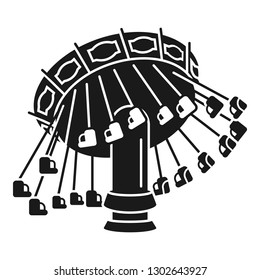 Chain carousel icon. Simple illustration of chain carousel vector icon for web design isolated on white background