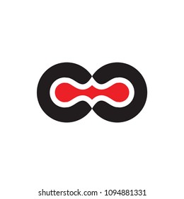 CHAIN with CD letter logo design vector