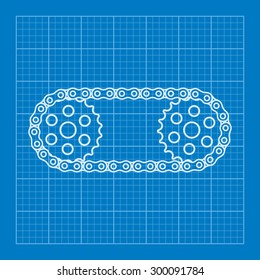 Chain With Cogwheels Blueprint