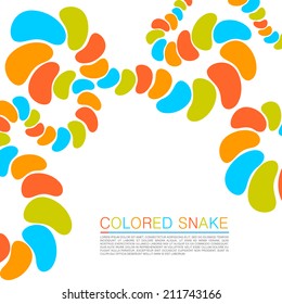 Chain color prints. Vector illustration