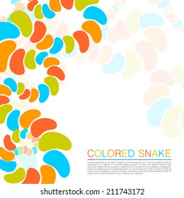 Chain color prints. Vector illustration