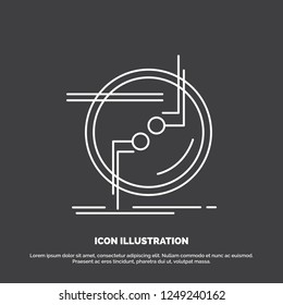 chain, connect, connection, link, wire Icon. Line vector symbol for UI and UX, website or mobile application