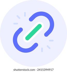 vínculo de conexión de cadena ilustración moderna