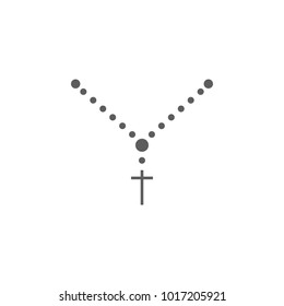 chain with a cross icon. Elements of religious signs icon for concept and web apps. Illustration  icon for website design and development, app development. Premium icon on white background