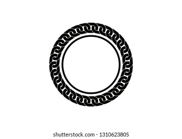 chain design silhouette circle