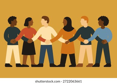 Cadeia de Ligações Diversas Representando Solidariedade Forte