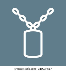 Chain, fence, army icon vector image. Can also be used for military. Suitable for use on web apps, mobile apps and print media.