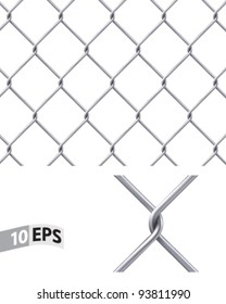 Chain Fence. Vector Illustration. Pattern For Continuous Replicate