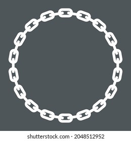 Chain frame quality vector illustration cut