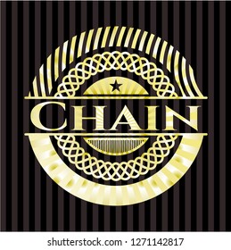 Chain gold emblem