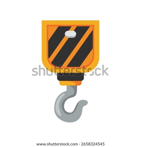 Chain hoist vector clip art for lifting tools, industrial pulley, and heavy load equipment.