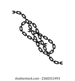 Chain Icon. Connection symbol for your web site design, logo, app, UI. Vector illustration, EPS10. Isolated against a blank background.