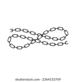 Icono de cadena. Símbolo de conexión para el diseño del sitio web, logotipo, aplicación, interfaz de usuario. Ilustración del vector, EPS10. Aislado sobre un fondo en blanco.