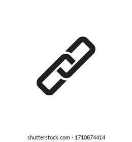 Diseño de icono de cadena aislado en fondo blanco