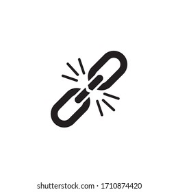Diseño de icono de cadena aislado en fondo blanco