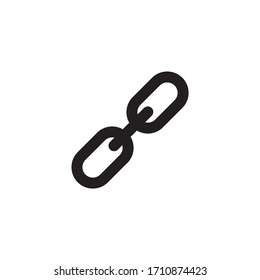 Chain icon design isolated on white background