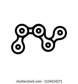 Chain icon flat trendy,connection icon cevtor