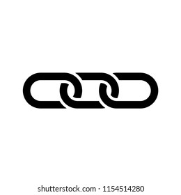 Chain icon flat trendy,connection icon cevtor