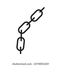 Chain Icon Ideal for Security and Link Illustrations