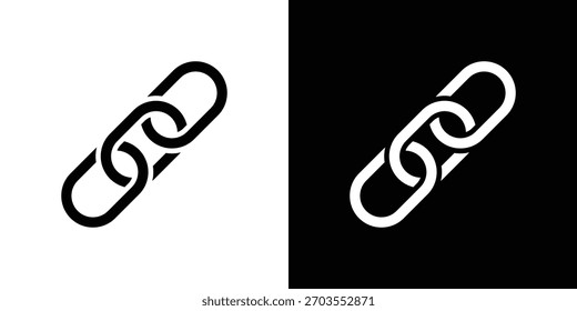 Chain icon illustration doodle. Flat illustration vector set