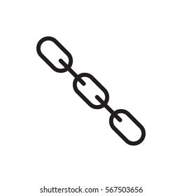 chain icon illustration isolated vector sign symbol