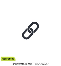 chain icon illustration simple design element vector logo template