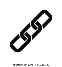 Chain icon isolated on white background vector illustration.
