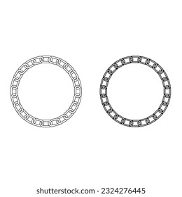 chain icon isolated on white background.