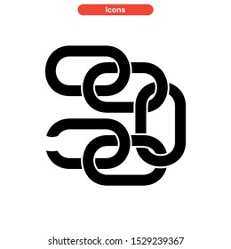 chain icon isolated sign symbol vector illustration - high quality black style vector icons
