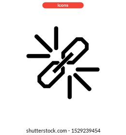 chain icon isolated sign symbol vector illustration - high quality black style vector icons
