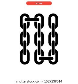 chain icon isolated sign symbol vector illustration - high quality black style vector icons
