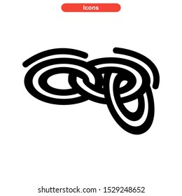 chain icon isolated sign symbol vector illustration - high quality black style vector icons
