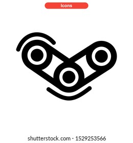 chain icon isolated sign symbol vector illustration - high quality black style vector icons
