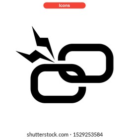 chain icon isolated sign symbol vector illustration - high quality black style vector icons
