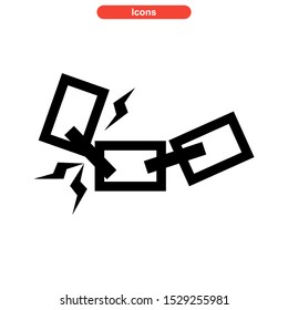 chain icon isolated sign symbol vector illustration - high quality black style vector icons

