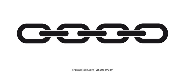 Chain icon isolated. vector illustration
